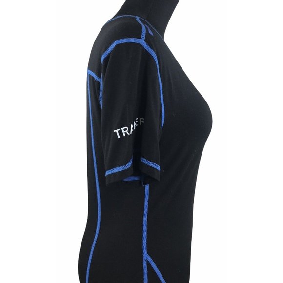 Aria Vail Cascade Athletic Club & Spa Trainer Tech wear 1.0 Shirt Black Blue S - Picture 6 of 7